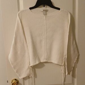 Forever 21 Cream Ribbed Top